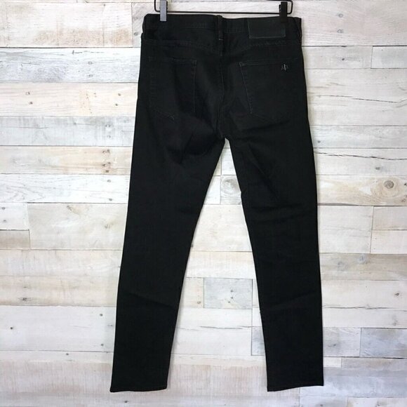 Armani Exchange Mens Classic Straight Jeans Black Pockets Dark Wash Denim 32 - Picture 2 of 7